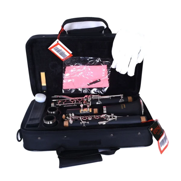 CLARINETE 17 LLAVES MODELO CL-10 NEGRO ETINGER