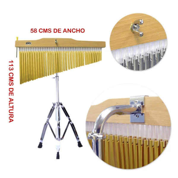 040IMT2040(2) CHIME 72 NOTAS COLOR BRONCE + ATRIL FL-72 D/B RMX