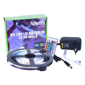 KIT TIRA LED A.BRILLO BLUETOOH + REMOTO 5MT LS-100MC