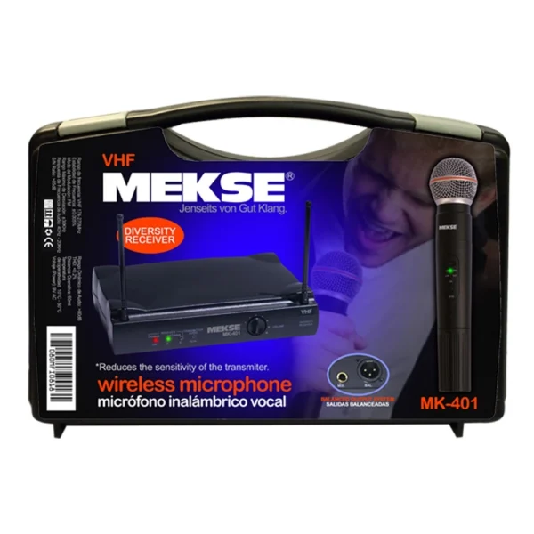080MFI0818(3) SISTEMA INALAMBRICO DE MANO + CASE MK-401 MEKSE