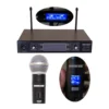 MICROFONO INALAMBRICO DE MANO DOBLE UHF/FQ VARIABLE MOD.MKU-5000N MEKSE