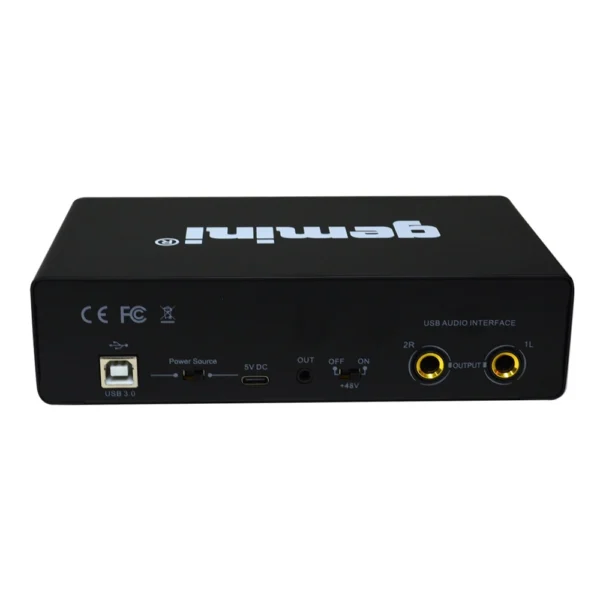 INTERFAZ DE AUDIO PRE AMP. 2 CANALES-USB C/PHANTOM M