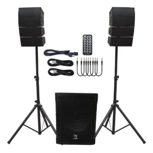 SISTEMA ARRAY SUB18+8 SATS 700W RMS 2000W MAX. + ATRIL CIP VORTEX CAR188BT