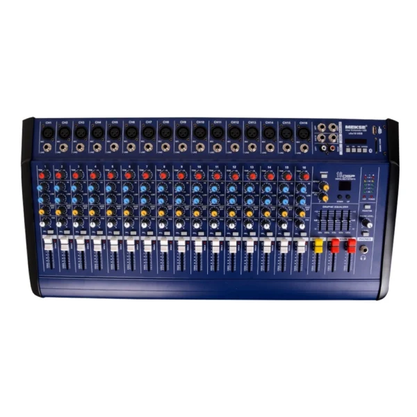 CONSOLA POWER MIXER 16CH BLUETOOTH+ USB UKS-16USB MEKSE