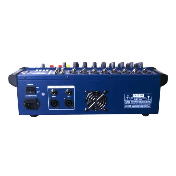 CONSOLA POWER MIXER 8CH BLUETOOTH + USB  UKS-8USB MEKSE