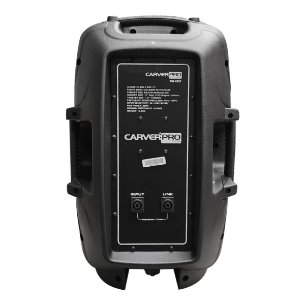 CAJA ACUSTICA PARLANTE 2VIAS PASIVA 12´ MODELO WW-922P CARVERPRO