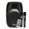 CAJA ACUSTICA PARLANTE PORTATIL 15C/2MIC  MODELO Q15UFRW COXX