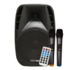 080MIX2089(1) CAJA ACUSTICA PARLANTE PORTATIL 15 + 2 MICROFONOS CCPR-032MIC CARVERPRO