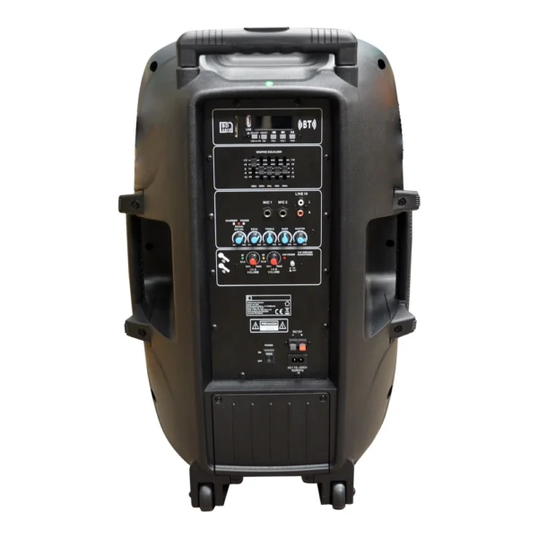 080MIX2089(3) CAJA ACUSTICA PARLANTE PORTATIL 15 + 2 MICROFONOS CCPR-032MIC CARVERPRO