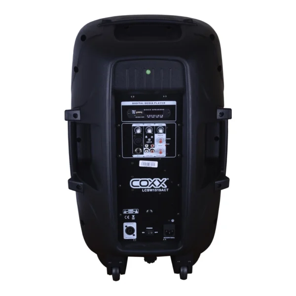 CAJA ACUSTICA PARLANTE ACTIVA 15"300W 2 IN/BT/ USB RADIO MP3 LCSW-1519 COXX