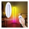 LAMPARA ALUMINIO NEGRA DE PIE LED RGB + CONTROL
