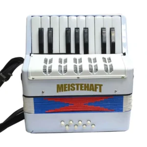 ACORDEON NIÑO 8 BAJOS BLANCA MODELO MT-3020 MEISTEHAFT