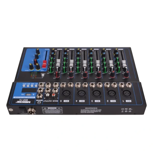 MIXER PASIVO BT/USB 5+2 (7CANALES) MEKSE MNP-7C