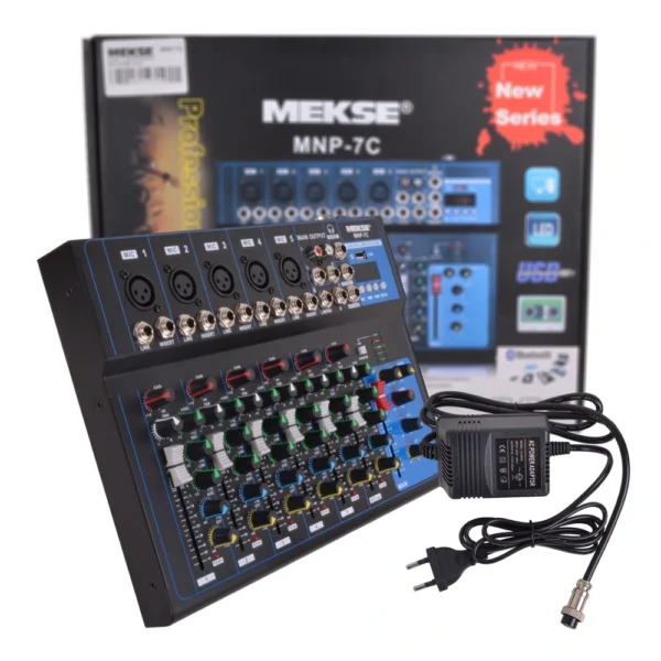 MIXER PASIVO BT/USB 5+2 (7CANALES) MEKSE MNP-7C