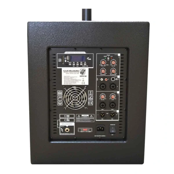 PARLANTE ARRAY SUB12+4 SATS 550W RMS 1500W MAX + ATRIL CIPRIANI VORTEX CAR 124BT