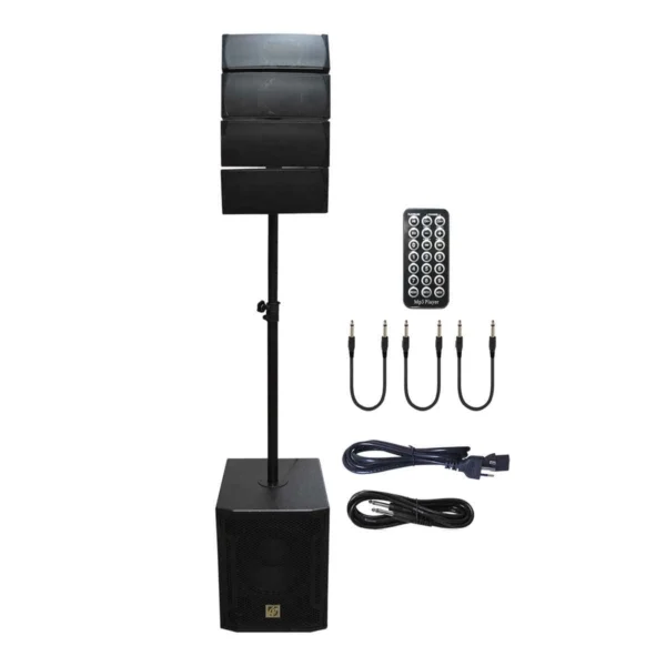 PARLANTE ARRAY SUB12+4 SATS 550W RMS 1500W MAX + ATRIL CIPRIANI VORTEX CAR 124BT
