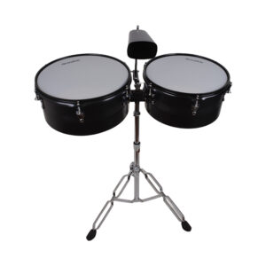 TIMBALETA 13+14 NEGRA INCLUYE CENCERRO Y ATRIL TSC-1314BK SCORPION