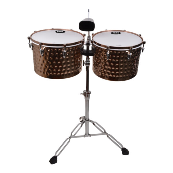 TIMBALES HQ 15+14 CON CENCERRO GOLDEN MART TIM-1415GD RMX