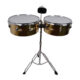 1 TIMBALETA 15+14 DORADA INCLUYE CENCERRO Y ATRIL TSC-1514GD SCORPION