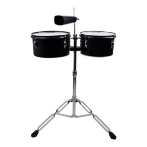 TIMBALETA 10+11 NEGRA INCLUYE CENCERRO Y ATRIL TSC-1011BK SCORPION