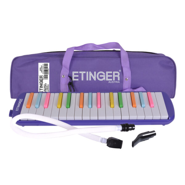 MELODICA 32 NOTAS MORADA TECLAS MULTICOLOR ERN-320 ETINGER