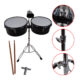 2 TIMBALETA 13+14 NEGRA INCLUYE CENCERRO Y ATRIL TSC-1314BK SCORPION