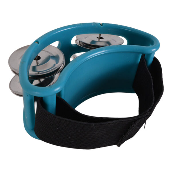 PANDERO PIE 4 SONAJAS ELASTICADO AZUL STK-1200 SCORPION