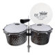 TIMBALES HQ 15+14 CON CENCERRO SILVER MART TIM-1415SV RMX