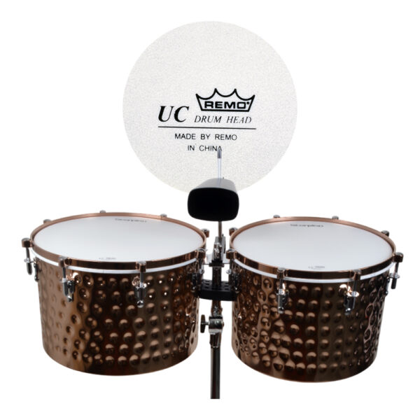 2 TIMBALES HQ 15+14 CON CENCERRO GOLDEN MART DR-2GL SCORPION