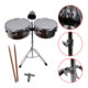 TIMBALETA 13+14 CROMADA INCLUYE CENCERRO Y ATRIL TSC-1314CR SCORPION