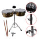 2 TIMBALETA 15+14 DORADA INCLUYE CENCERRO Y ATRIL TSC-1514GD SCORPION