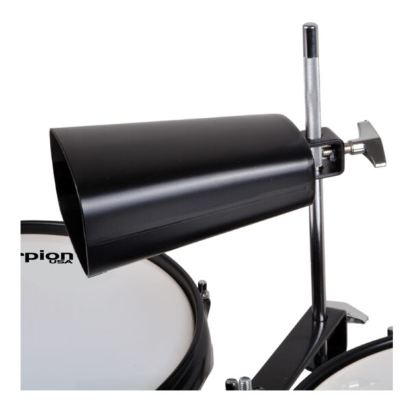 2 TIMBALETA 10+11 NEGRA INCLUYE CENCERRO Y ATRIL TSC-1011BK SCORPION