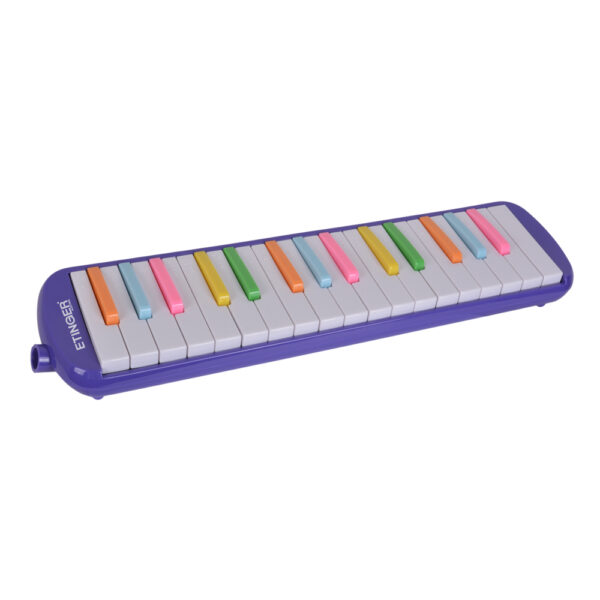 MELODICA 32 NOTAS MORADA TECLAS MULTICOLOR ERN-320 ETINGER