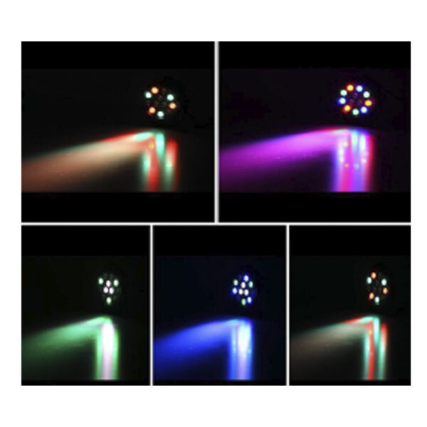 FOCO PAR LED RGB 12X1.5W MOD. PL 5S12 CARVERPRO