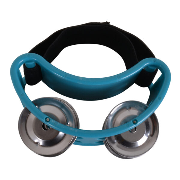 PANDERO PIE 4 SONAJAS ELASTICADO AZUL STK-1200 SCORPION