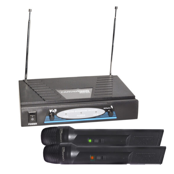SISTEMA INALAMBRICO DE MANO DOBLE VHF CARVERPRO