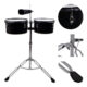 3 TIMBALETA 10+11 NEGRA INCLUYE CENCERRO Y ATRIL TSC-1011BK SCORPION