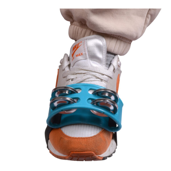 PANDERO PIE 4 SONAJAS ELASTICADO AZUL STK-1200 SCORPION
