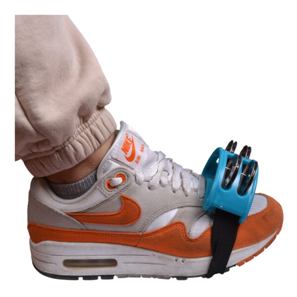 PANDERO PIE 4 SONAJAS ELASTICADO AZUL STK-1200 SCORPION