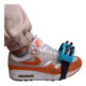 PANDERO PIE 4 SONAJAS ELASTICADO AZUL STK-1200 SCORPION