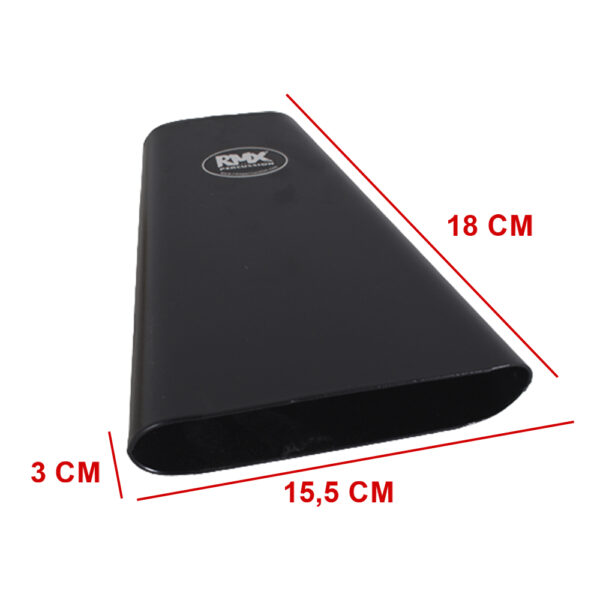 CENCERRO DE MANO 7 PULGADAS NEGRO CON BAQUETA RMX BHND-7B