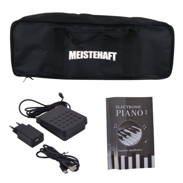 PIANO DIGITAL 88 NOTAS PORTATIL NEGRO EURO-8600 + FUNDA