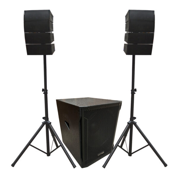 SISTEMA ARRAY SUB18+8 SATS 700W RMS 2000W C/ATRIL CARVERPRO