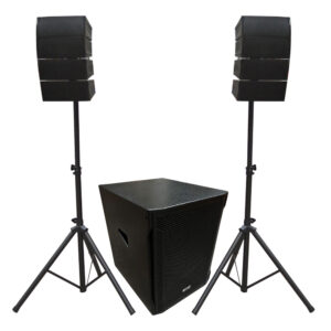 SISTEMA ARRAY SUB18+8 SATS 700W RMS 2000W C/ATRIL GEMINI