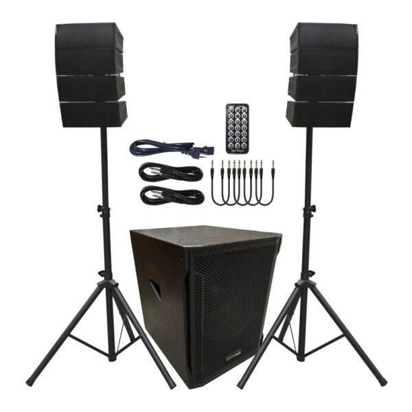 SISTEMA ARRAY SUB18+8 SATS 700W RMS 2000W C/ATRIL CARVERPRO