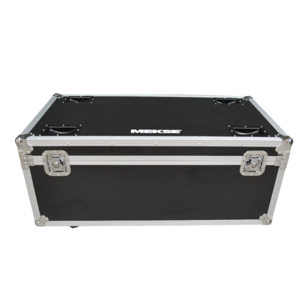 Case Rack Madera Con Ruedas Negro 1050x560x520 Cw-100 Mekse