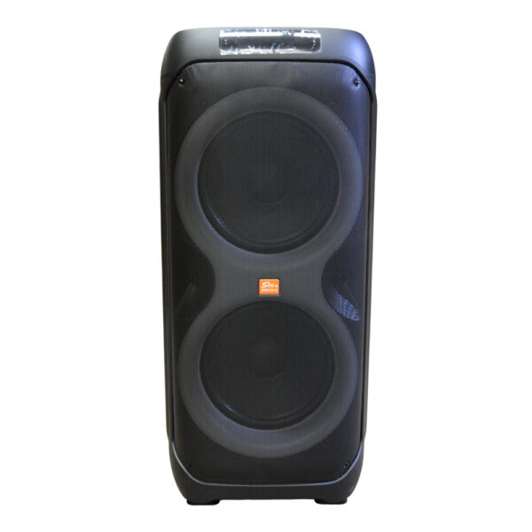 PARLANTE PORTATIL 2X12" 120W LEDS MIC, BT SING-E ZQS12212