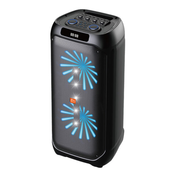 PARLANTE PORTATIL 2X12" 50W LEDS, MIC, BT SING-E ZQS12217