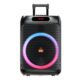 PARLANTE PORTATIL 15" 50W LEDS, MIC, BT SING-E ZQS15126
