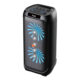 Parlante Portátil 2x10" 80W Bluetooth con Luces LED y Micrófono